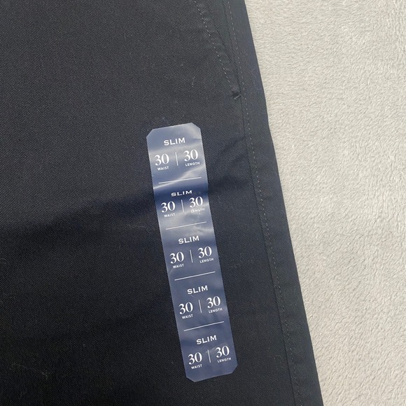 J Crew Pants Mens Black Size 30x30 Flex Chino Straight Fit Cotton Blend H3167 - Picture 3 of 8